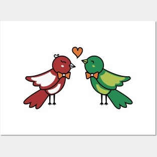 love birds Posters and Art